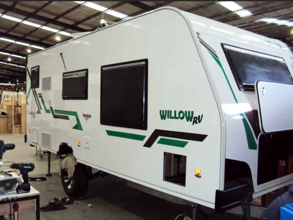 Willow Caravan Construction - Finishing Touches
